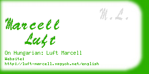 marcell luft business card